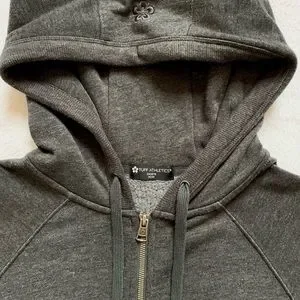 Tuff Athletics Tops Tuff Athletics Dark Grey Zip Up Hoodie